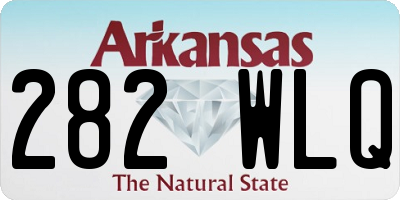 AR license plate 282WLQ