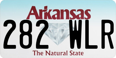 AR license plate 282WLR