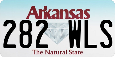 AR license plate 282WLS
