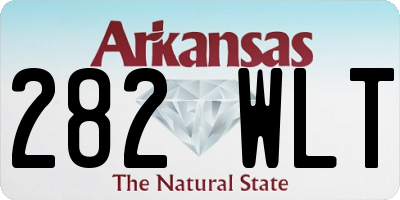 AR license plate 282WLT