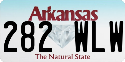 AR license plate 282WLW