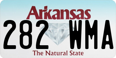 AR license plate 282WMA