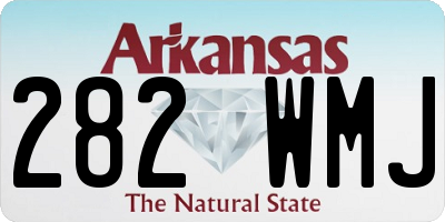 AR license plate 282WMJ