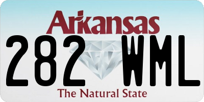 AR license plate 282WML