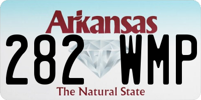 AR license plate 282WMP