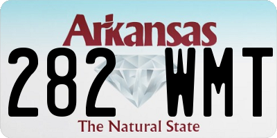 AR license plate 282WMT