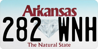 AR license plate 282WNH