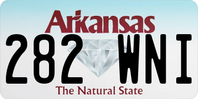 AR license plate 282WNI