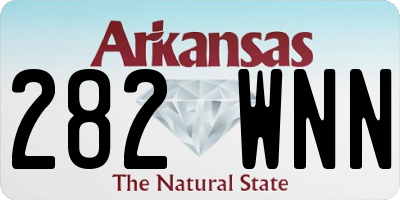 AR license plate 282WNN