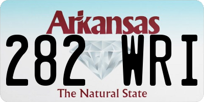 AR license plate 282WRI