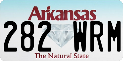 AR license plate 282WRM