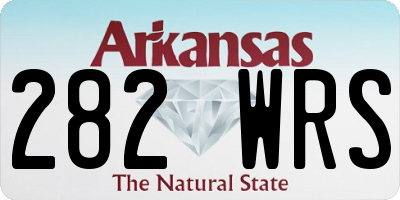 AR license plate 282WRS