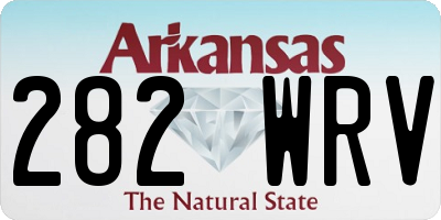 AR license plate 282WRV