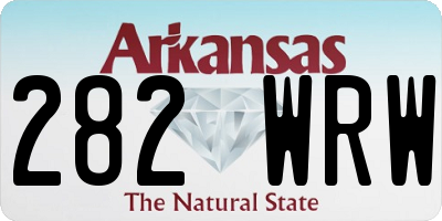 AR license plate 282WRW