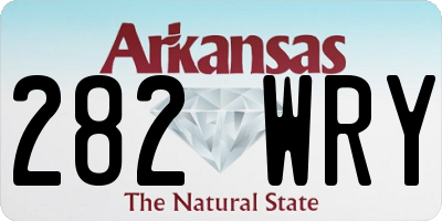 AR license plate 282WRY
