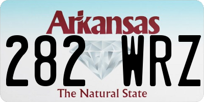 AR license plate 282WRZ