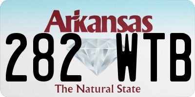 AR license plate 282WTB