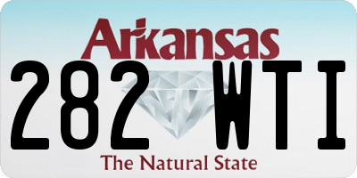 AR license plate 282WTI