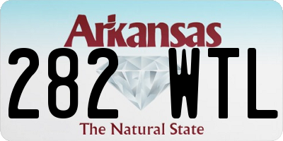 AR license plate 282WTL