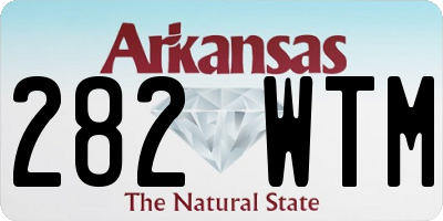 AR license plate 282WTM