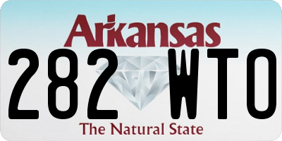 AR license plate 282WTO