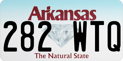 AR license plate 282WTQ