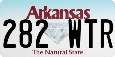 AR license plate 282WTR