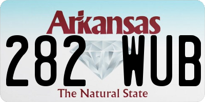 AR license plate 282WUB