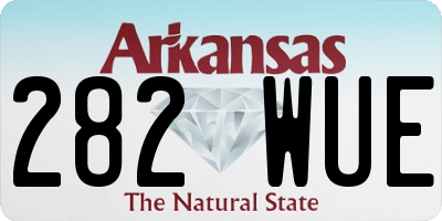 AR license plate 282WUE