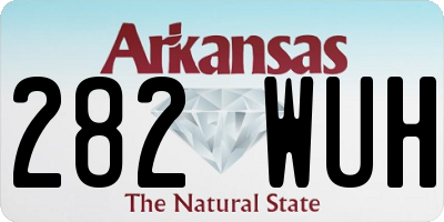 AR license plate 282WUH