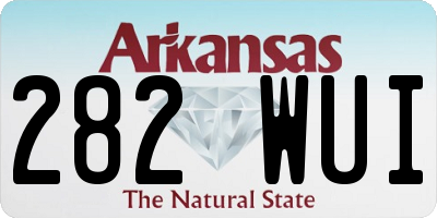 AR license plate 282WUI