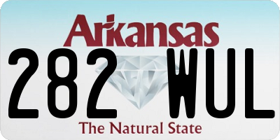 AR license plate 282WUL