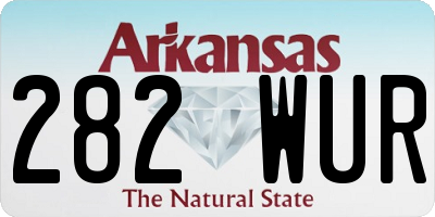 AR license plate 282WUR