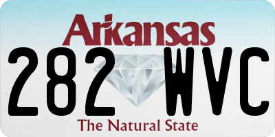 AR license plate 282WVC
