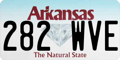 AR license plate 282WVE
