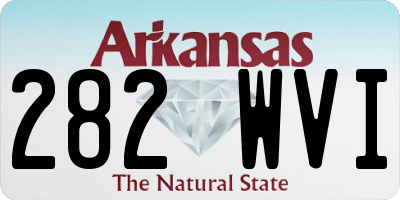 AR license plate 282WVI
