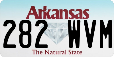 AR license plate 282WVM