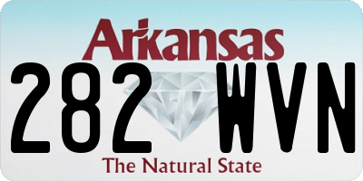 AR license plate 282WVN