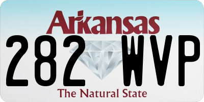 AR license plate 282WVP