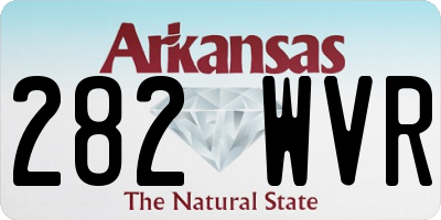 AR license plate 282WVR