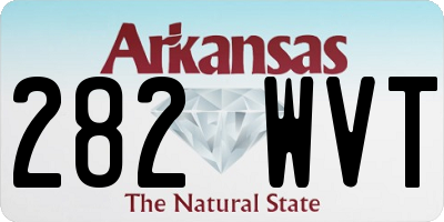 AR license plate 282WVT