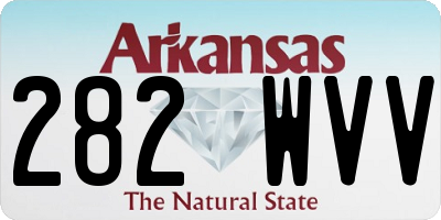 AR license plate 282WVV