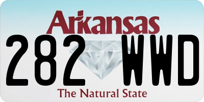 AR license plate 282WWD