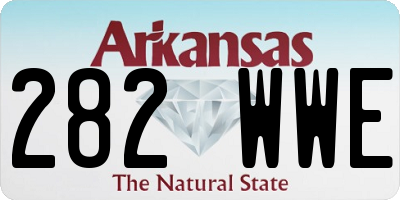 AR license plate 282WWE