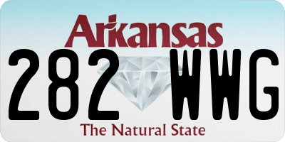 AR license plate 282WWG