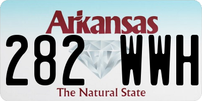 AR license plate 282WWH