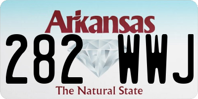 AR license plate 282WWJ