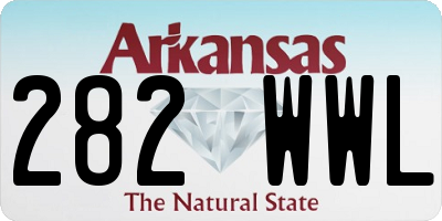 AR license plate 282WWL