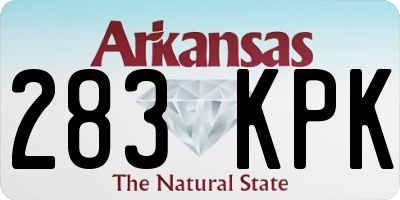 AR license plate 283KPK