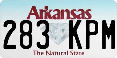 AR license plate 283KPM